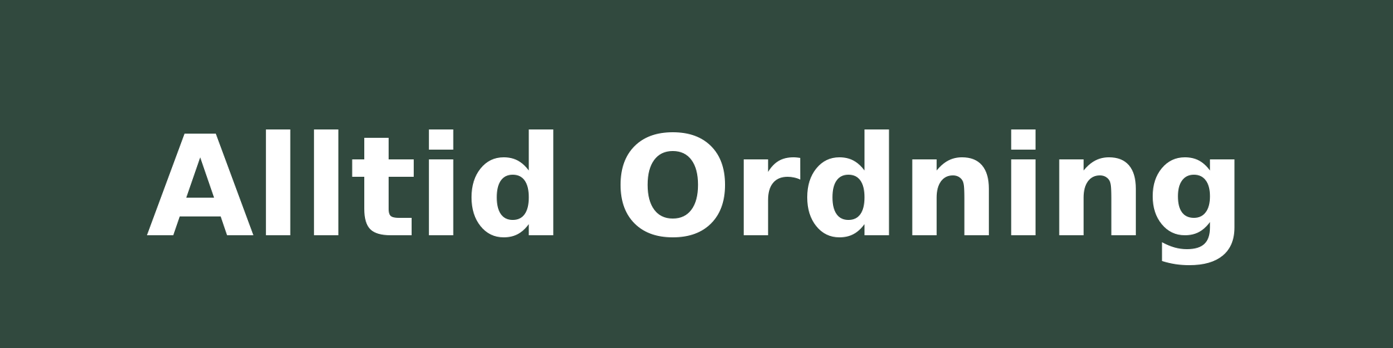 Alltid Ordning logotyp